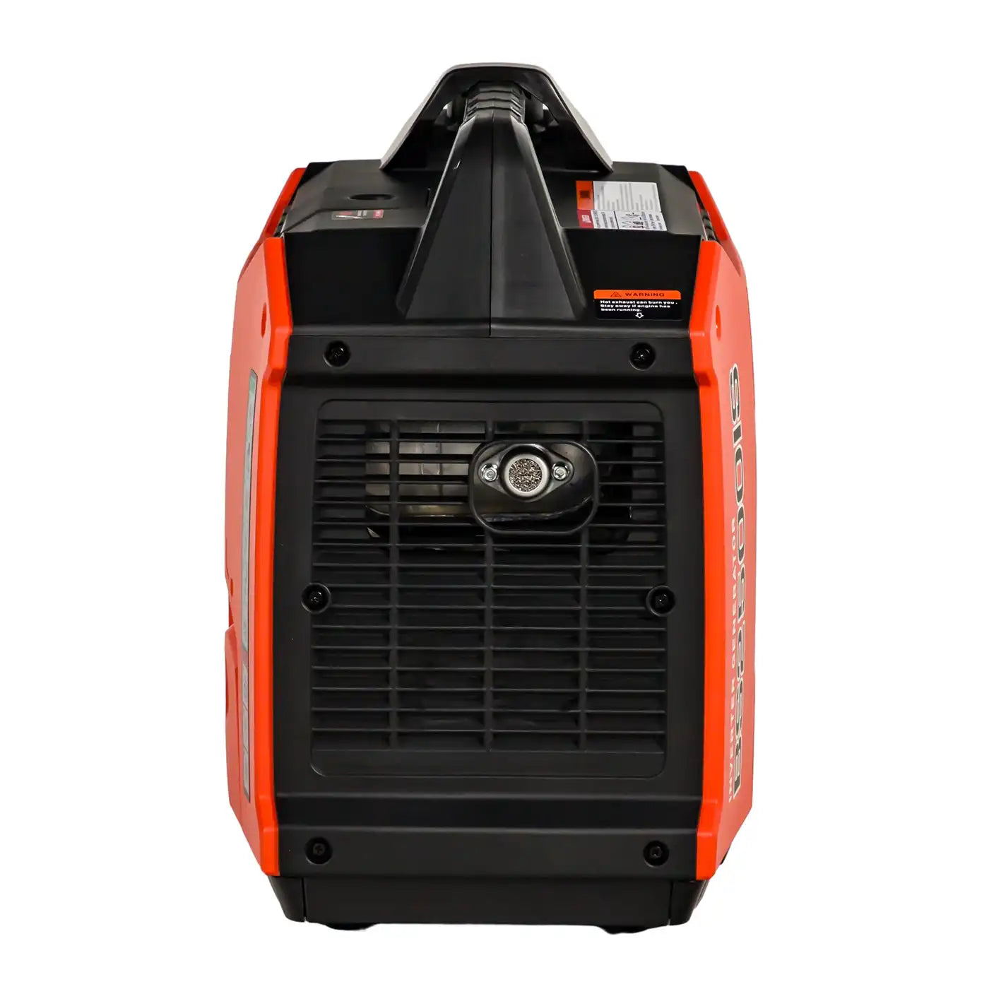 Achterzijde van de Invergi BS2500iS inverter aggregaat met ventilatierooster